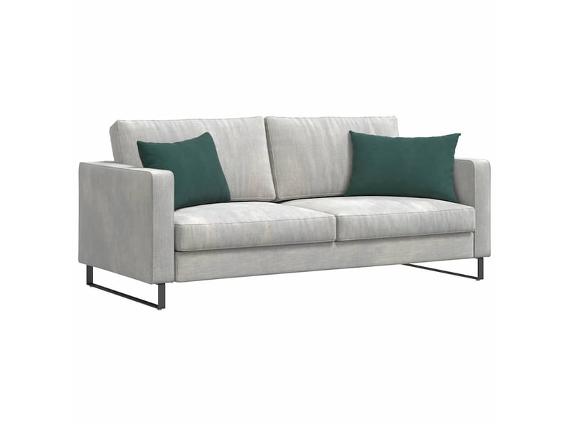  Lot de 2 coussins de canapé, coussins décoratifs vert foncé 60 x 40 cm cf59190  - Conforama C