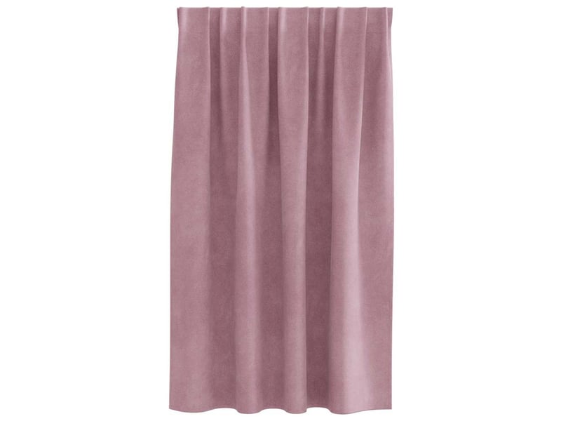 Lot de 2 rideaux, rideaux de fenêtre rose foncé 140 x 140 cm velours cf44104 - Conforama D