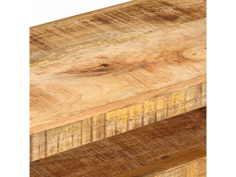  Meuble tv - banc tv - meuble de rangement 110x30x40 cm bois massif de manguier  - Conforama E