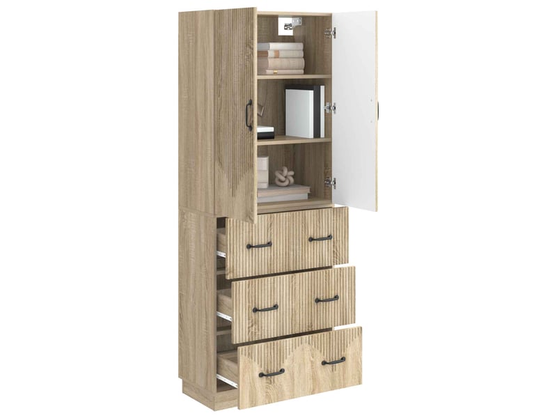  Ensemble de meubles 2 pcs, rangement de salon 66 x 34,5 x 87 cm bois d'ingénierie shl2354  - Conforama C