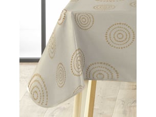 Nappe toile cirée celte 140x240cm naturel