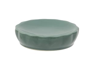 Porte-savon colorama en céramique d.11cm vert ficus