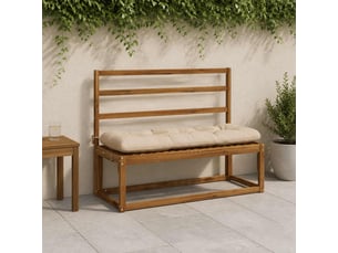 Lot de 2 coussins de banc, coussins d'assise vianen 100 % polyester crème cf57648