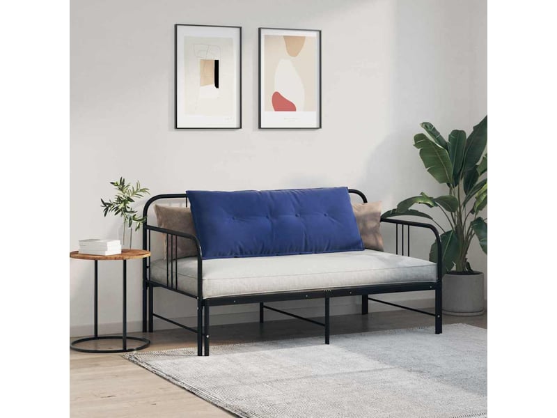  Coussin de dos, coussin de dossier bleu police 120 x 50 cm tissu en velours côtelé cf54558  - Conforama D
