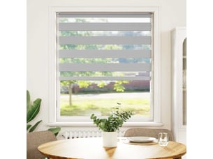 Store zèbre, store de fenêtre gris clair largeur du tissu 100,9 cm polyester cf48440