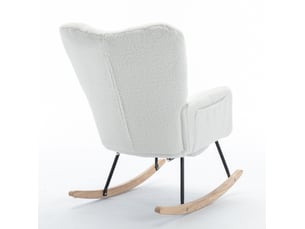 Fauteuil relax manuel <strong>HAUSS SPOLE</strong> <strong></strong> Tissu bouclette blanc vendu A l'unité