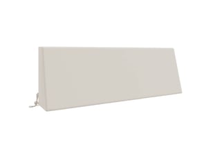 Coussin de dossier, coussin de dos soest 100 % polyester blanc 120 x 20 x 40 cm cf55202