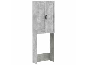 Armoire de toilette, meuble de toilette utrecht gris béton 66x25.5x190 cm