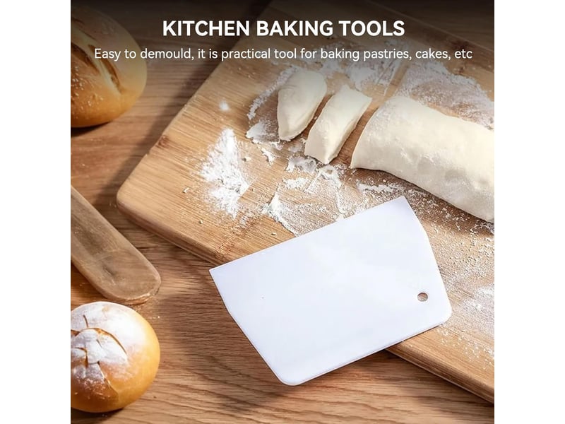  Grattoir à pâte en plastique, grand coupe-pâte grattoir d'établi grattoir à gâteau grattoir à corne alimentaire coupe-pâte grattoir de cuisine outil No commercial references - Conforama E