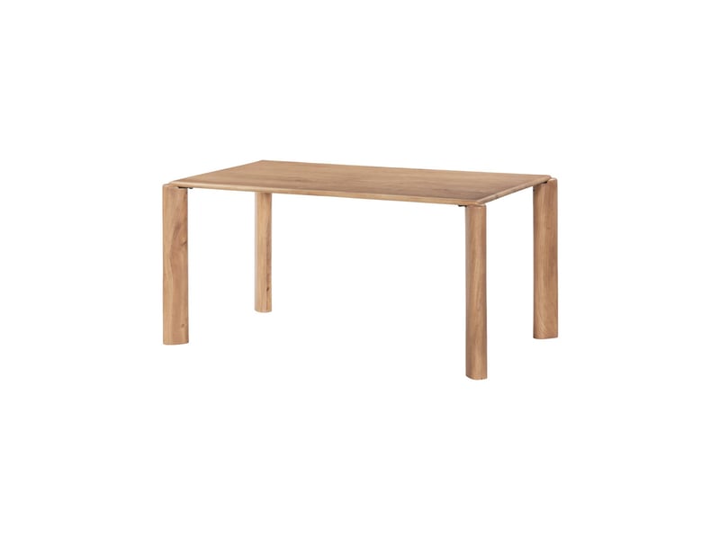  Table à manger exotique rectangulaire bois de manguier 6 places naturel - petra  - Conforama A
