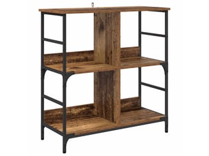 Étagère 4 niveaux, étagère de rangement 78.5 x 33 x 82 cm bois d'ingénierie shl312