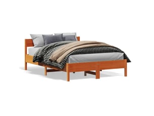 Lit 2 places 140x190 cm    coloris marron