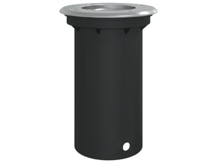 Lampe au sol d'extérieur ronde ambiance accueillante 10,5 x 14,5 cm en aluminium noir 02_0056639
