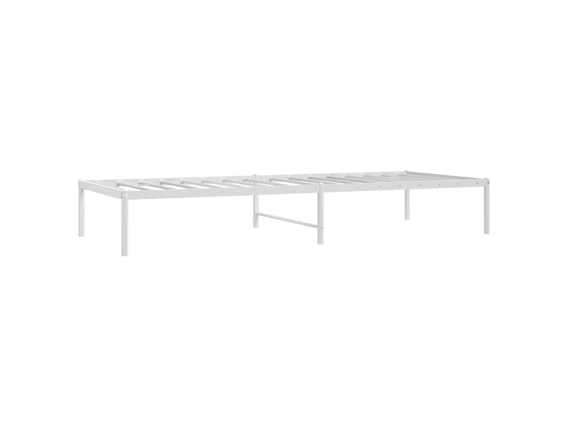  Lit simple- lit adulte -  cadre de lit métal blanc 80x200 cm  - Conforama B