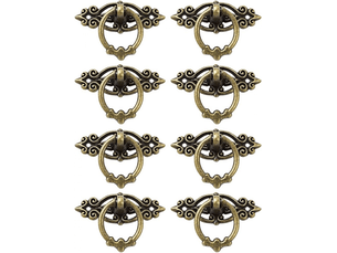 8 pièces poignée de meubles, bouton, poignée, poignées vintage, poignée décorative de meubles anciens, adaptée pour portes, fenêtres, armoires