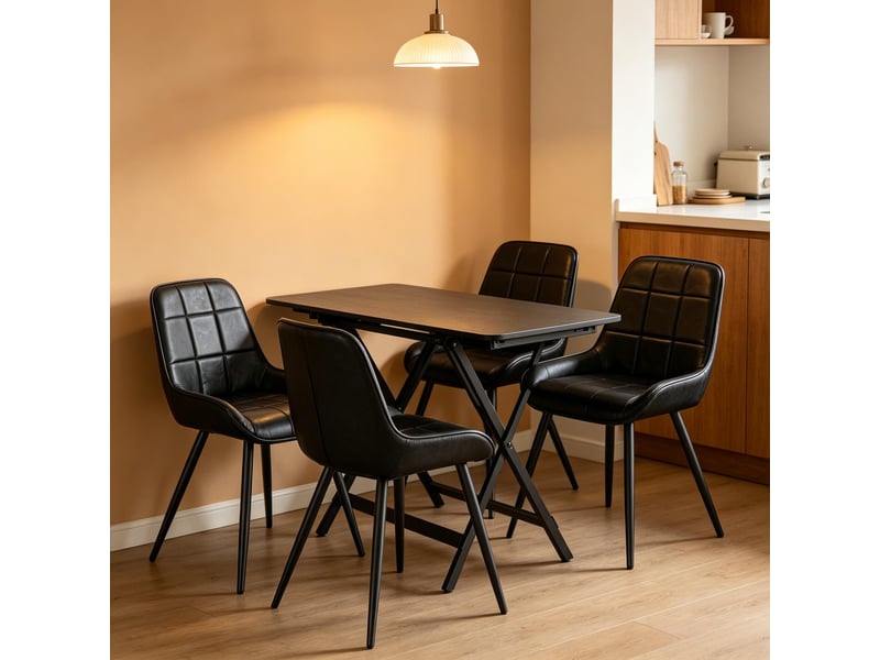  Chaises élégance lot de 4, salon, cuisine, bureau, assise haute rembourrée et fonctionnelle  - Conforama B