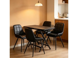 Chaises élégance lot de 4, salon, cuisine, bureau, assise haute rembourrée et fonctionnelle