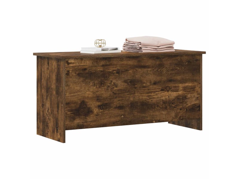  Coffre de rangement avec stockage chêne fumé 100x40x50 cm  - Conforama C