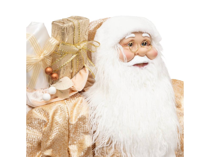  Père noël déco golden 120cm doré  - Conforama B