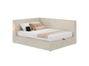 Lit simple 140x190 cm Morn Vibe coloris beige