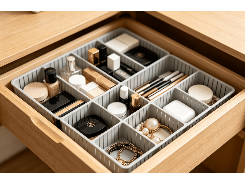  Organiseur de tiroir ajustable condor innovagoods gris 16 unités V0103625 - Conforama D