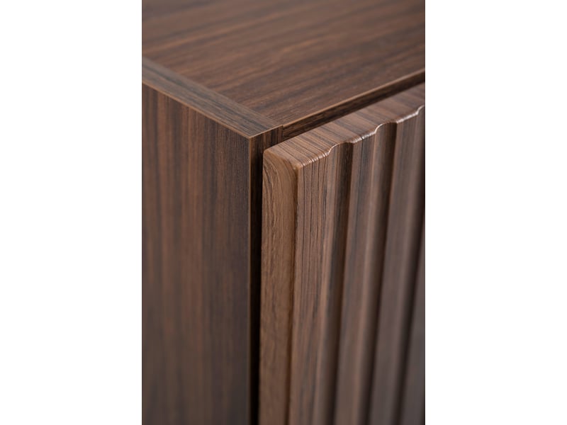 Colonne de salle de bain suspendue flow 35 x 136 cm noyer foncé - Conforama R