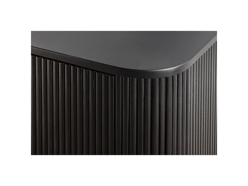  Buffet 160 cm 4 portes noir et doré – collection orion  - Conforama E