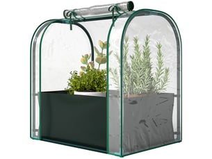 Mini serre avec sac de plantation, petite serre portable pour l'intérieur et l'extérieur, 68 x 50 x 70 cm, verte