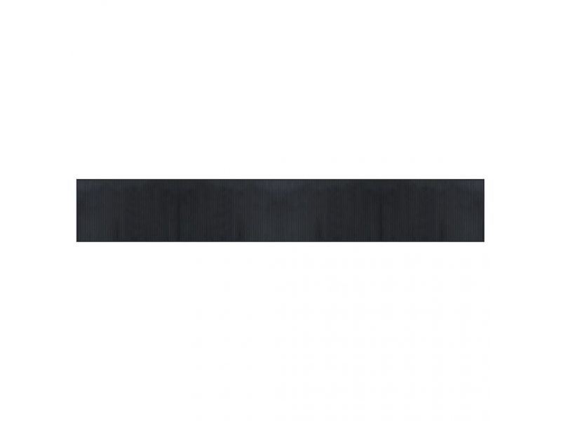  Tapis rectangulaire noir 60x400 cm bambou - comfortxl 376846 - Conforama A