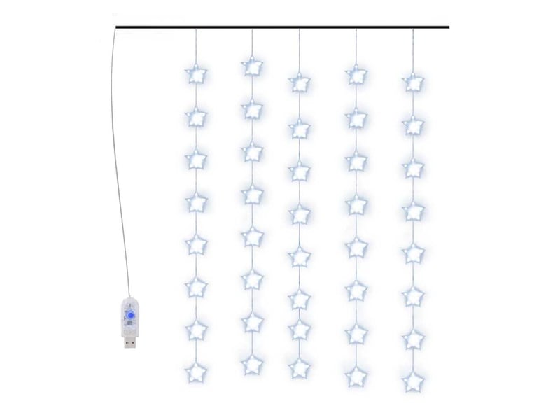  Guirlande lumineuse, éclairage de noël à étoiles led 200 led bleu 8 fonctions cf62391  - Conforama A