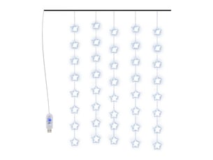Guirlande lumineuse, éclairage de noël à étoiles led 200 led bleu 8 fonctions cf62391
