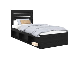 Lit simple 70x190 cm coloris noir