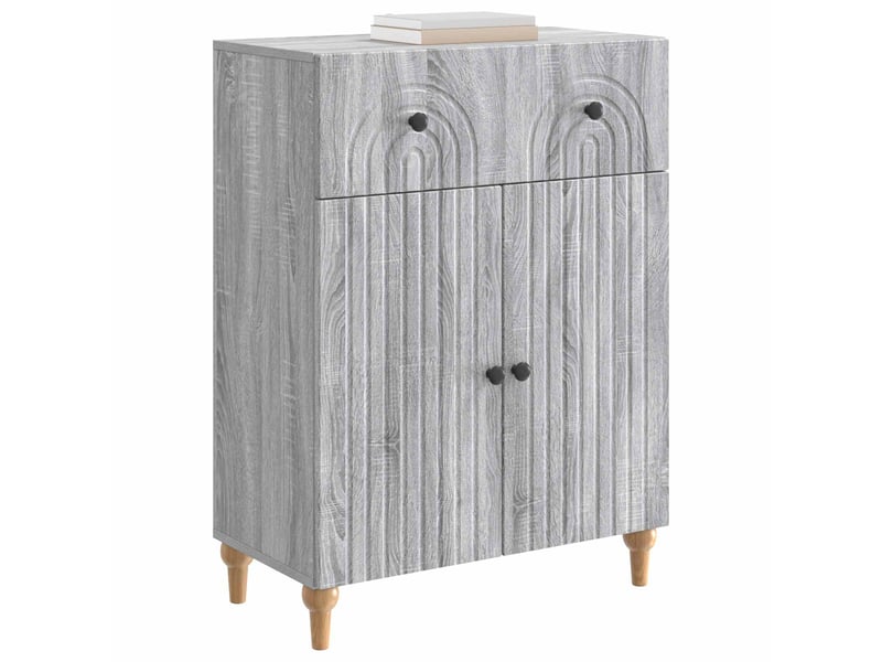 Buffet - bahut - meuble de rangement sonoma gris 66 x 34,5 x 90 cm bois d'ingénierie - Conforama C