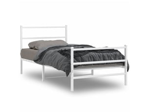 Lit simple 100x200 cm    coloris blanc