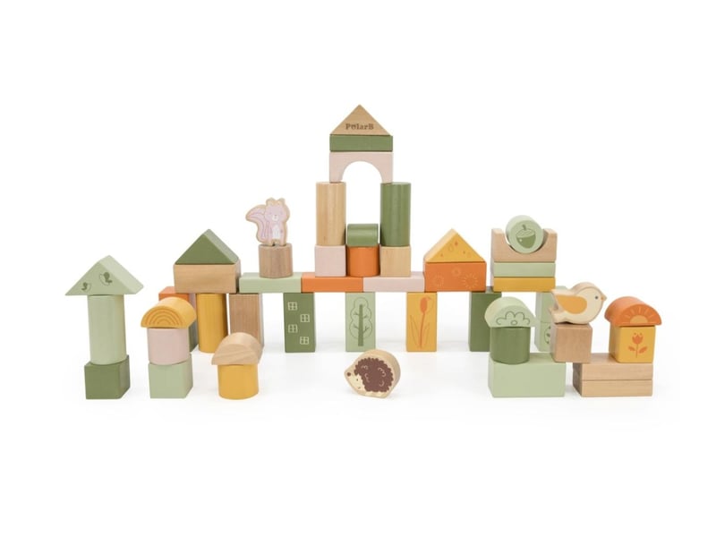 Blocs de construction viga 44230 polarb - 50 pièces en bois 6971608442308 - Conforama A