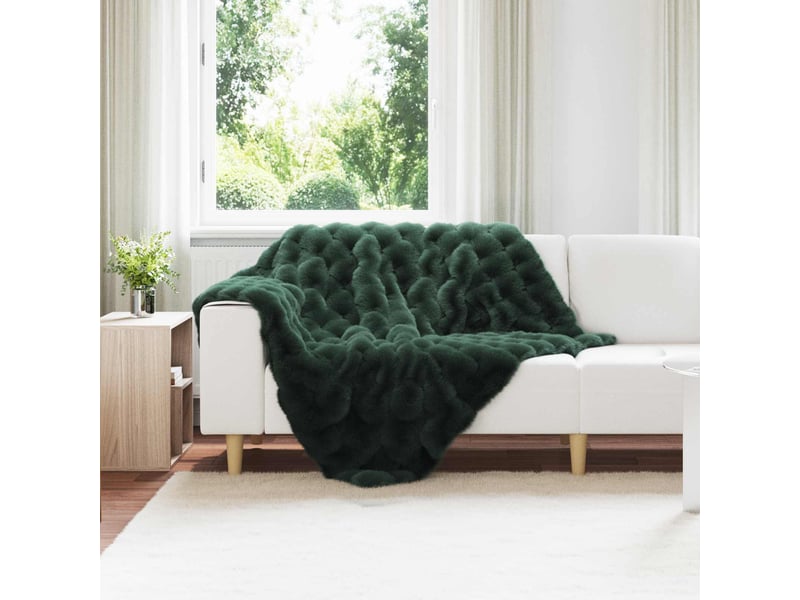  Couverture décorative, couverture antidérapante en fausse de lapin olite 4 pc 8.1 kg shl71  - Conforama B