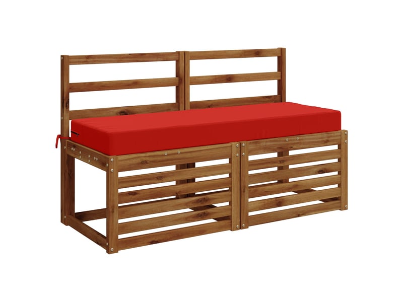 Coussin d'assise, coussin pour chaisecanapé soest 100 % polyester rouge 120 x 40 x 10 cm cf51474 - Conforama C