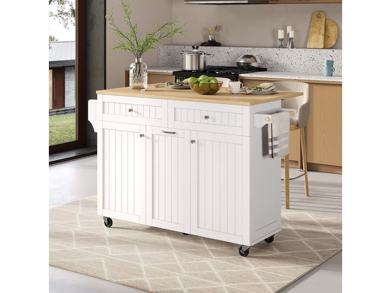  Desserte 2 portes 3 tiroirs coloris blanc mdf desserte blanc - Conforama D