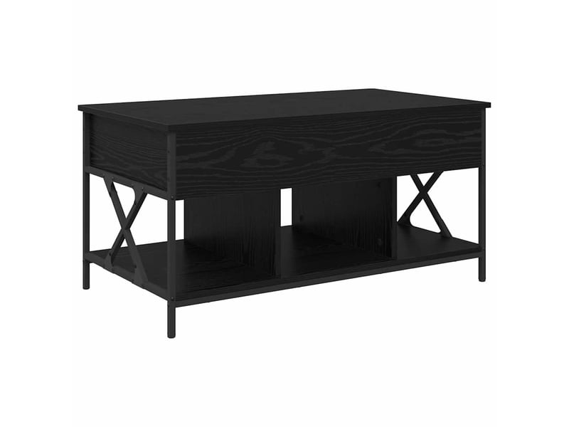  Table basse - table de salon - table à thé chêne noir 100 x 55 x 48,5 cm bois d'ingénierie  - Conforama A