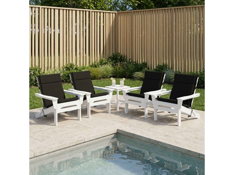 Lot de 6 coussins de chaise à dossier haut gemert noir cf59382 - Conforama B