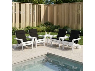 Lot de 6 coussins de chaise à dossier haut gemert noir cf59382