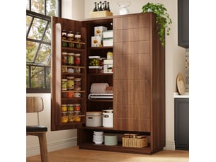 Buffet 2 porte(s)  0 tiroir(s) REDOM  - 100 cm coloris marron 