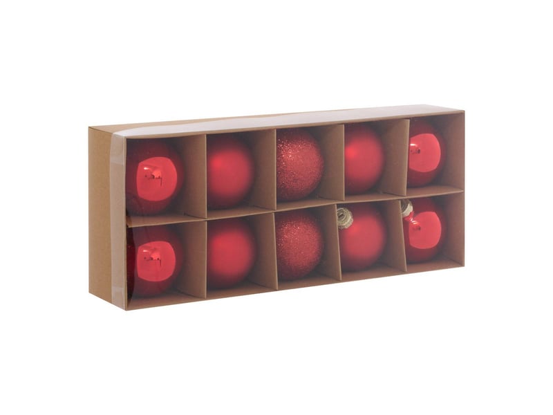  Bdn verre kit x10 rouge 60mm  - Conforama B