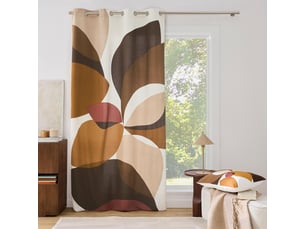 Coussin décoratif rectangulaire en polycoton imprimé géométrique 40x60 cm