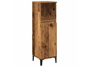 Armoire de salle de bain vieux bois 30x30x100cm bois ingénierie shl6639