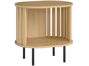 Table basse ovale coloris naturel <strong></strong> <strong></strong> - 39 cmx50 cm