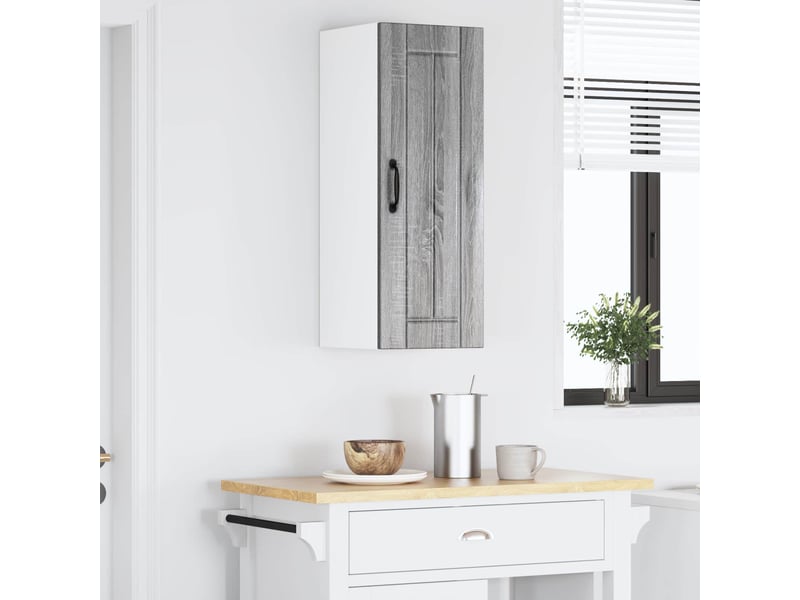  Meuble mural de cuisine | armoire de cuisine 2 pcs sonoma gris bois d'ingénierie shl5951  - Conforama D