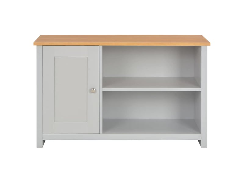  Meuble tv - banc tv - meuble de rangement gris 95x39x58 cm  - Conforama C