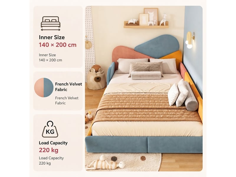 Lit jeune, 140x200 cm, bicolore cao-N622T304789B-conf-NEW - Conforama E