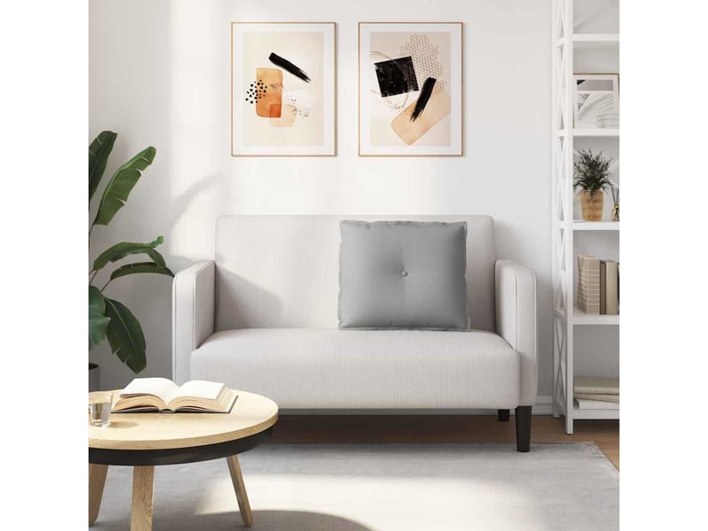 Coussin de dos, coussin de dossier gris nuage 60 x 19 x 50 cm tissu cf54744 - Conforama D